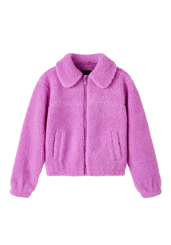 Name It Kid Girl Makoa Teddy Jacket, Radiant Orchid Women's Columbia jackets