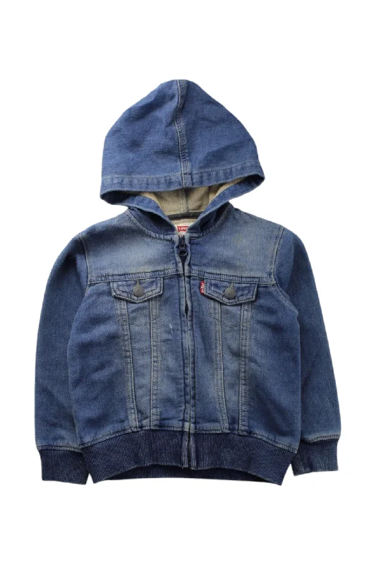 Levi's Hooded Denim Jacket 2T Women's long jackets