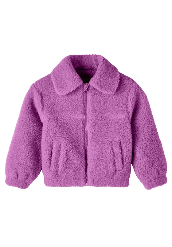 Name It Mini Girl Makoa Teddy Jacket, Radiant Orchid Women's Patagonia jackets