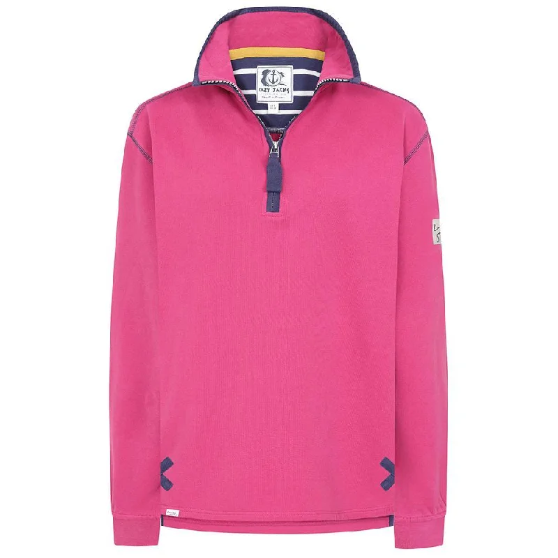 LJ3 - Ladies 1/4 Zip Sweatshirt - Honeysuckle Elegant Hoodies & Sweatshirts