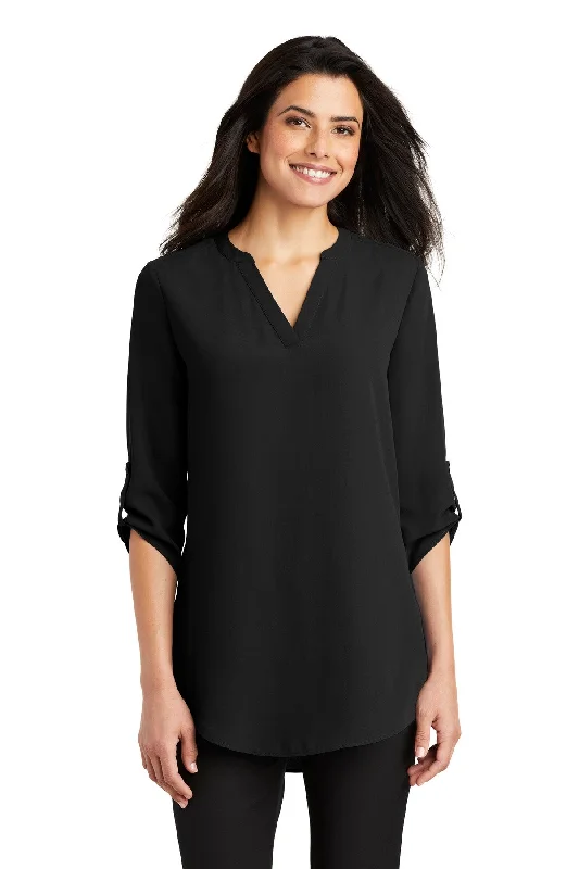 Port Authority® Ladies 3/4-Sleeve Tunic Blouse. LW701 Long Hoodie Sweatshirt