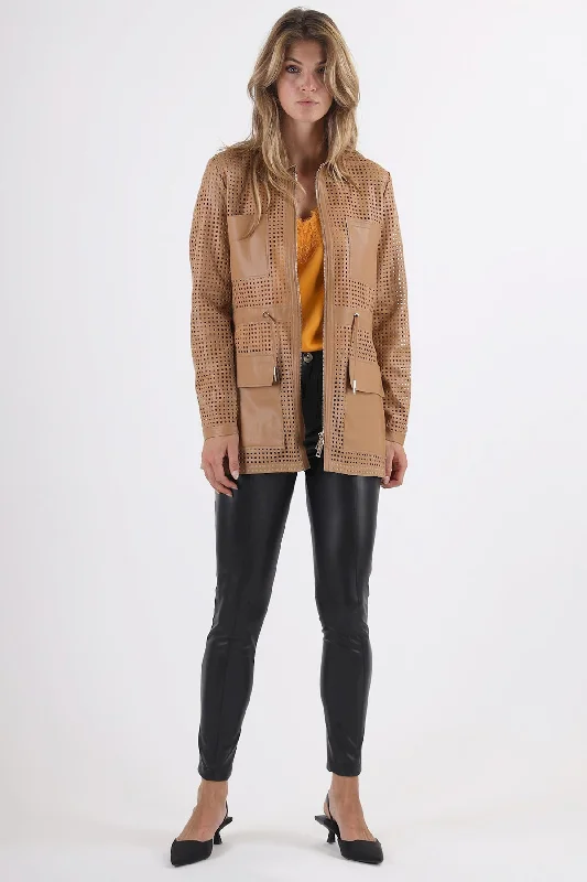 Mexi Jacket in Nut Women's lined jackets