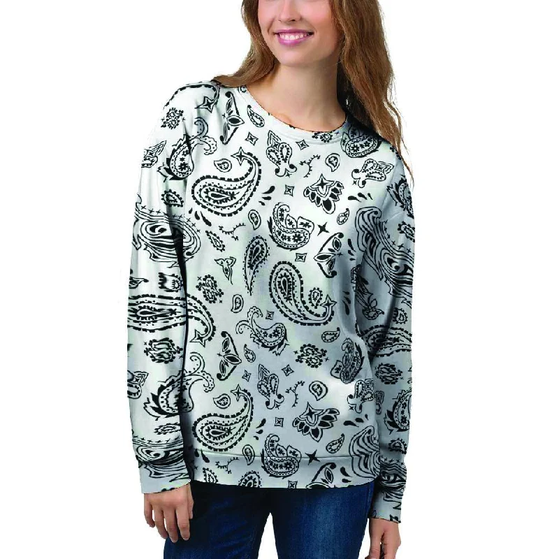 White Bandana Women's Sweatshirt Best sweaters for cold weather