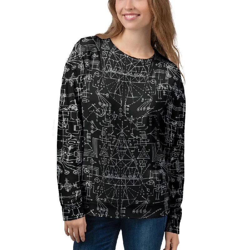 Witch Symbol Gothic Women's Sweatshirt Zara sweaters