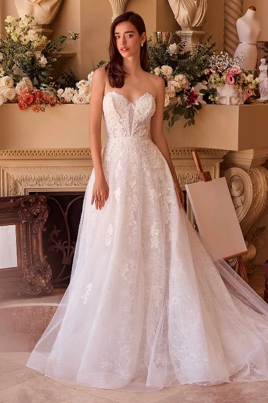 Andrea & Leo WL052 Dress Deep Sweetheart Strapless Bridal Ball Gown Elegant A-line Gown