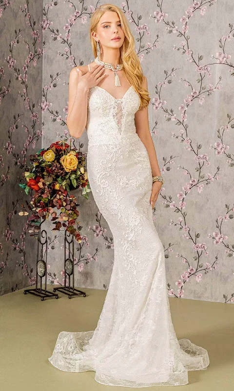 GLS by Gloria Bridal GL3442 - Open Back Sheath Wedding Dress Modern Bridal Gown