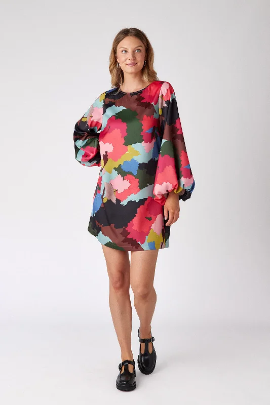 Cecily Dress Painted Floral Tiered floral dresses