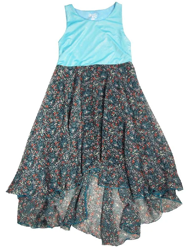 Flowers by Zoe - Big Girls' Sleeveless Floral Dress - 4 Colors - 30 Day Guarantee Outdoor floral dresses