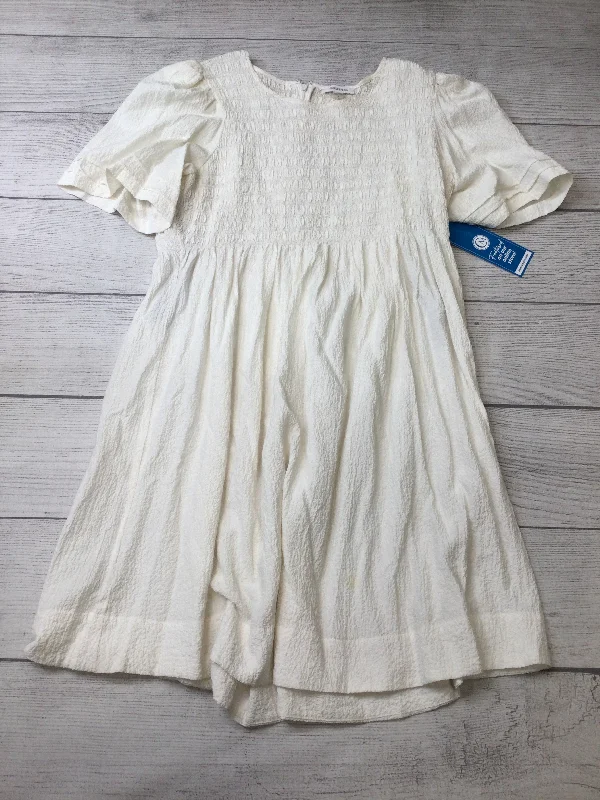 Dress Casual Short By Calvin Klein In White, Size: Xl Vintage Pleated Skirt