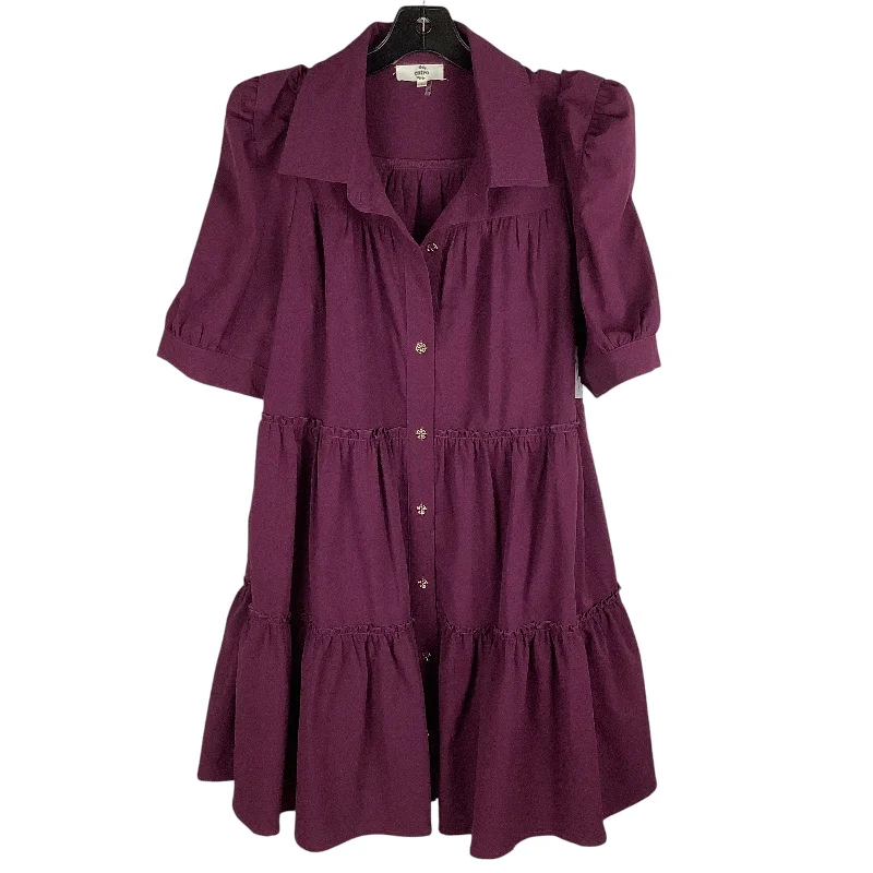 Dress Casual Short By Entro In Purple, Size: L Ruffled Mini Skirt