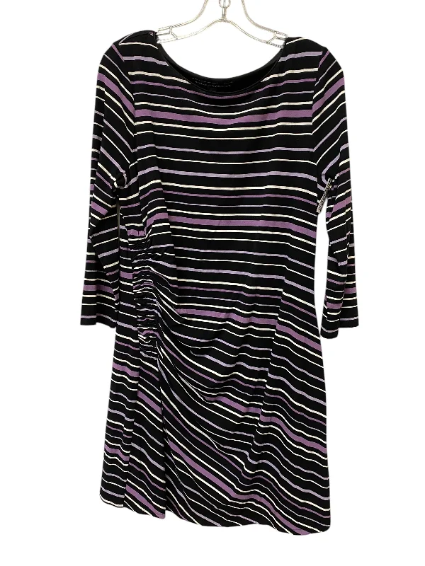 Dress Casual Short By White House Black Market In Black & Purple, Size: L Mini Skirt Vibes