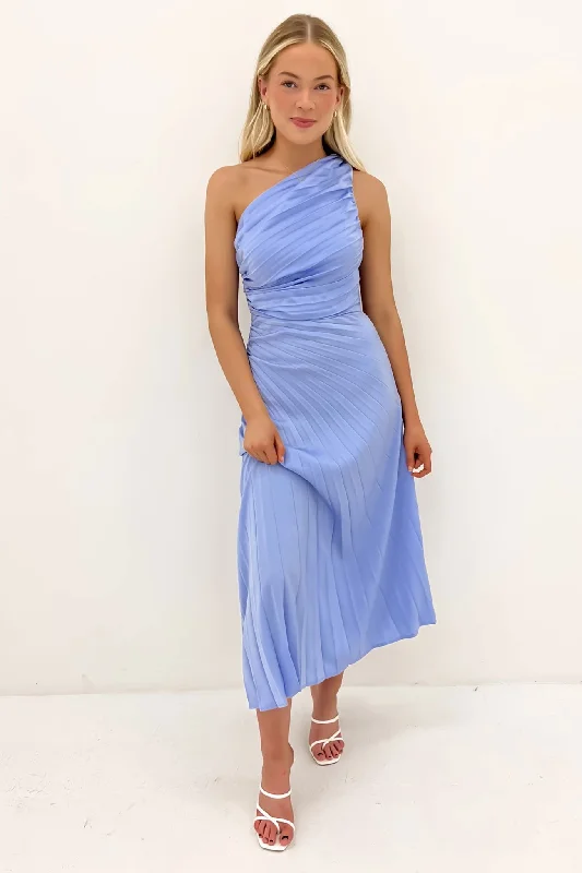 Caralee Midi Dress Blue Long Midi Skirt