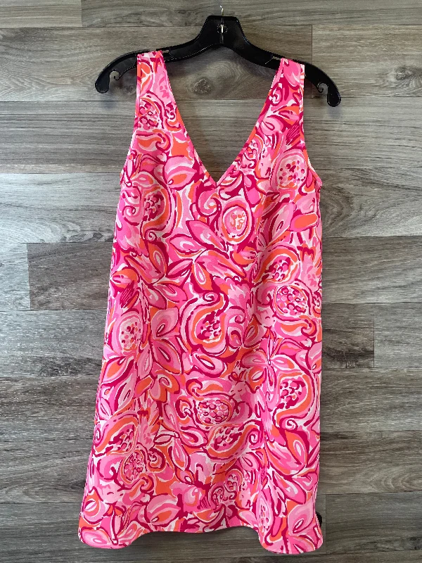 Orange & Pink Dress Casual Midi Lilly Pulitzer, Size S Boho Midi Skirt