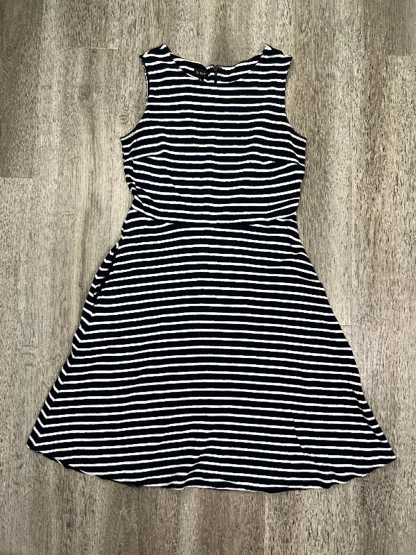 Striped Pattern Dress Casual Midi Talbots, Size M Winter Midi Skirt